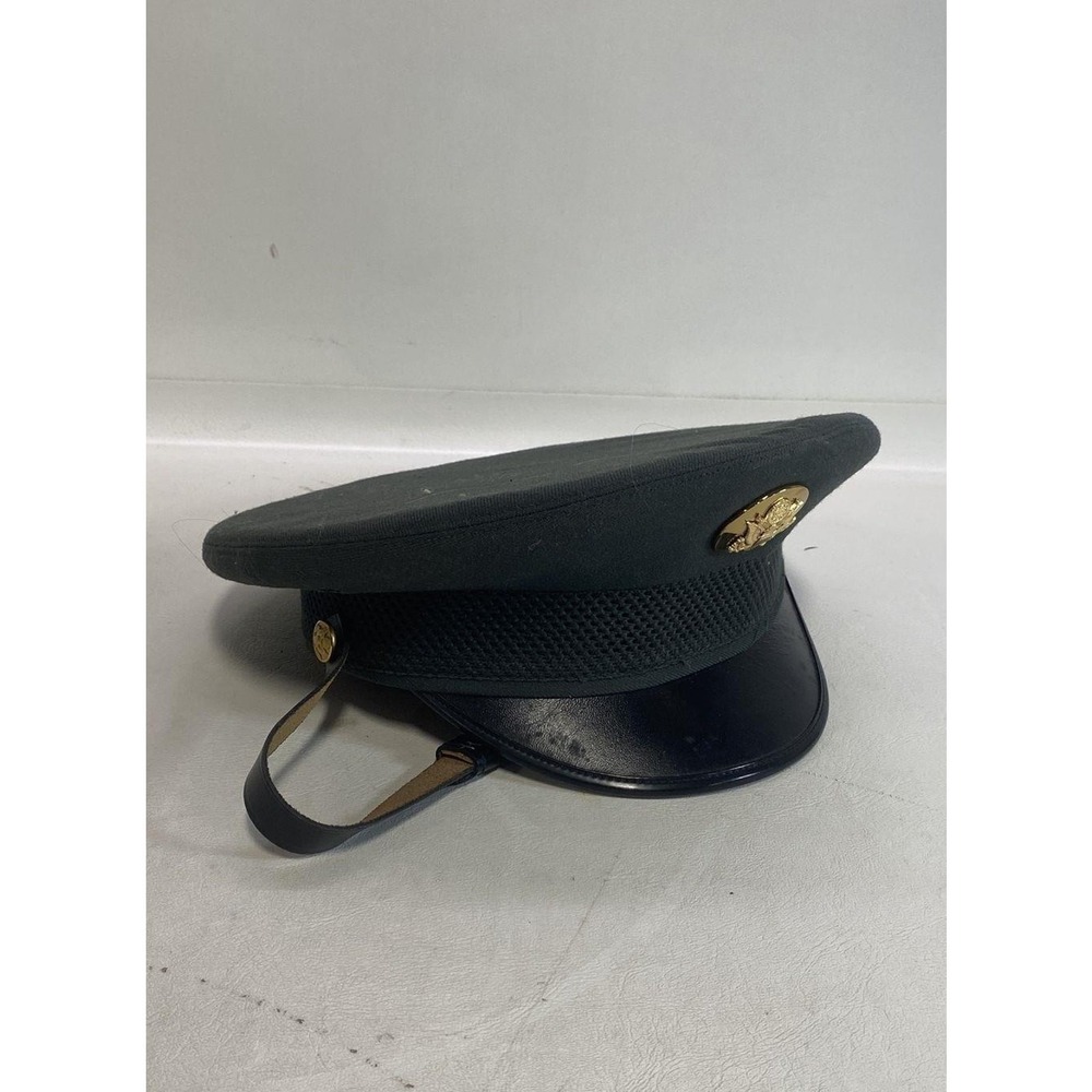 Vintage US Army Service Cap Wool Size 7 Vietnam War Era Military Hat